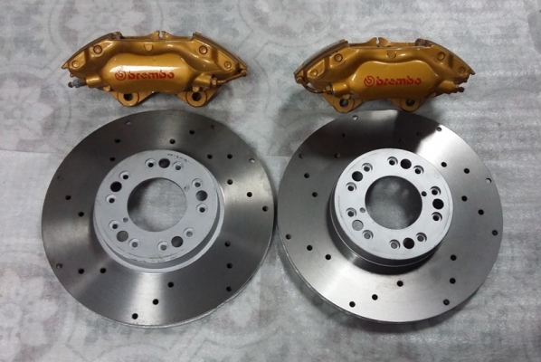 เบรค,Brembo 4"Pot พร้อมจาน 300MM หนึ่งคู่ 7,000