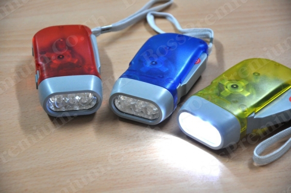 ไฟฉายมือบีบ LED ไม่ต้องใช้ถ่าน (Hand Pressing Flashlight)