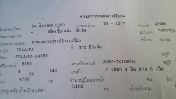 ขายHINO MEGA ปี50 ยาว5.50เมตร เครื่องJO5C สภาพพร้อมใช้งาน เอกสารพร้อมโอน สนใจโทร 090-8588220คุณนะ 093-3258446คุณบิว หรือเข้าดูสินค้าอื่นๆได้ที่ www.truck.in.th/498 หรือเพจFacebook ณรงค์ ซื้อขายรถมือสอง (เว็บไซต์ส่วนตัว) หรือFacebook ตลาดรถมือสอง คุณนะ