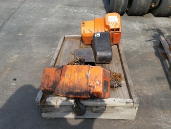 ขาย รอกโซ่ไฟฟ้า รอกไฟฟ้า เก่าญี่ปุ่น HITACHI 1/2 SH2 ขนาด 500 กก ไฟญี่ปุ่น