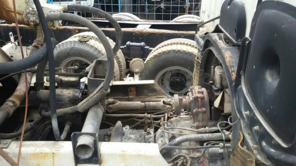 ขายรถโม่ปูนสิบล้อHINO  FS271L เครื่อง EK-100  260แรง 2 เพลา โม่ตรง  7 คิวเอกสารพร้อมโอนราคา 650,000 090-772-3710 090-772-3708