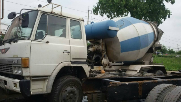 ขายรถโม่ปูนสิบล้อHINO  FS271L เครื่อง EK-100  260แรง 2 เพลา โม่ตรง  7 คิวเอกสารพร้อมโอนราคา 650,000 090-772-3710 090-772-3708