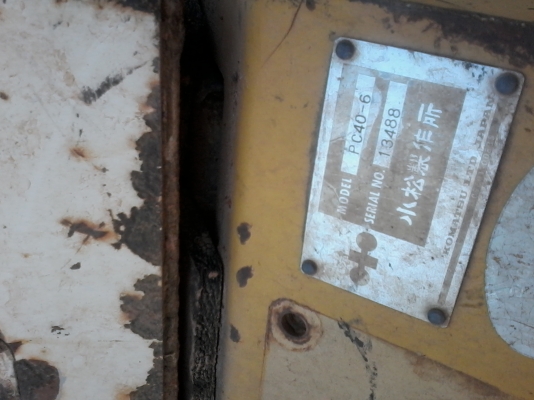 ขาย รถแม็คโคร KOMATSU PC40-6 สภาพพร้อมใช้งาน เอกสารสัญญาซื้อขาย