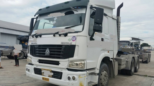 10ล้อหัวลาก+หางก้าง3คาน12เมตร SINOTRUX -345แรงม้าปี55ติดก็าซNGV