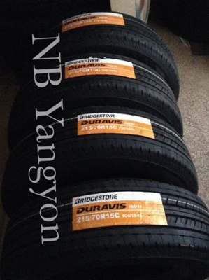 ยางใหม่ Bridgestone Duravis 215-70-15 ปี15