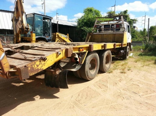 **610,000 บ.ต่อรอง///10ล้อเทเลอร์ขนแบคโฮ200/รถเกี่ยวข้าว HINO F18 220HP เพลาเดียว **ขาย HINO F18-220HP 10ล้อ1เพลา(2เพลาตอนเพลาเดียว)ท้ายลาด ขน/ย้าย แบคโฮPC200และรถเกี่ยวข้าว HINO FM187LA EM100-220HP วางเครื่องSUMO EM100-220แรง(ลงเล่ม) เครื่องดี แรงดี แน่น