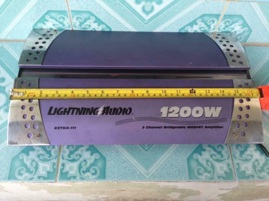 แอมป์2chคลาสเอบี LIGHTNING AUDIO มือสองสภาพดีใช้งานปกติ ขับกลางแหลมเสียงดีมาก แรงๆ ขาย 2450 บาท สนใจ0892425454 อยู่สระบุรีส่งได้