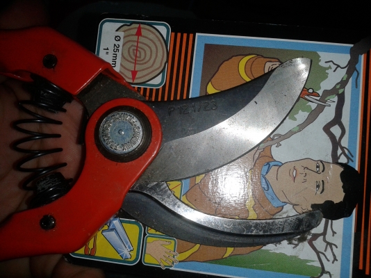 ขายกรรไกรตัดกิ่งไม้ขนาด9นิ้ว SANDVIK PRADINES P121-23  MADE IN FRANCE.