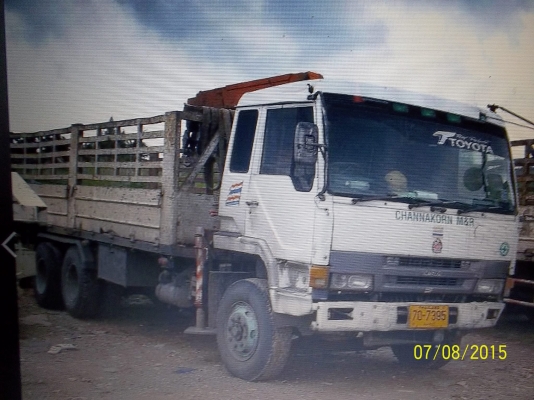 ขาย 10ล้อ มิตซูบิชิ เพลาเดียว ยาว7.30 ม. ติดเครน 3.5 ตัน เอกสารพร้อมโอน