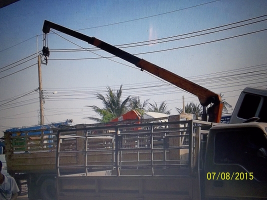 ขาย 10ล้อ มิตซูบิชิ เพลาเดียว ยาว7.30 ม. ติดเครน 3.5 ตัน เอกสารพร้อมโอน