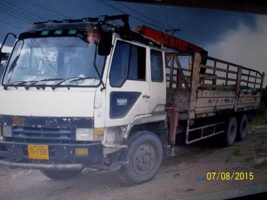 ขาย 10ล้อ มิตซูบิชิ เพลาเดียว ยาว7.30 ม. ติดเครน 3.5 ตัน เอกสารพร้อมโอน