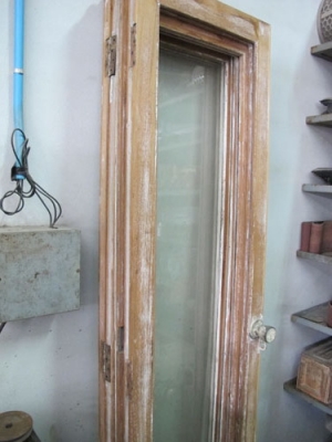 ขายบานประตู หน้าต่างไม้สักเก่าแท้สวยๆหนาๆ