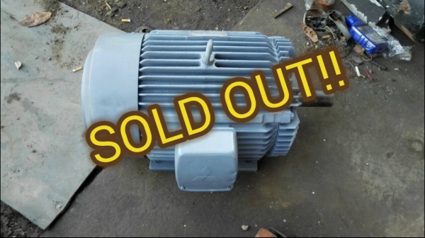 ****** Sold Out!! ****** มอเตอร์ Mitsubishi 30 HP. 380V. 1450 RPM. สภาพสวยใหม่ จัดส่งฟรีทั่วประเทศ!! 089-2499-123 นครปฐม