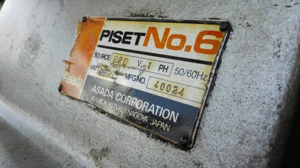 เครื่องต๊าปแป๊ปรุ่นใหญ่ Asada PISET No.6 JAPAN ขนาด 2"- 6" ตัวท้อปตัดออโต้ อุปกรณ์ครบ ฟันเดิมคมกริบแทบไม่ได้ใช้!!