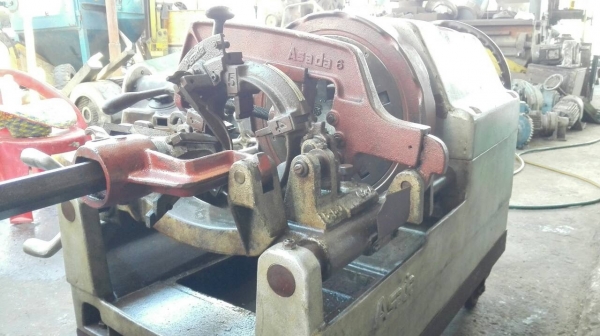 เครื่องต๊าปแป๊ปรุ่นใหญ่ Asada PISET No.6 JAPAN ขนาด 2"- 6" ตัวท้อปตัดออโต้ อุปกรณ์ครบ ฟันเดิมคมกริบแทบไม่ได้ใช้!!