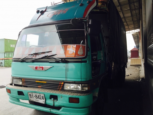 10ล้อเพลาเดียว185แรง..HINO FL176-10115...กระบะคอกไม้ วางหัวสิงห์ไฮเทค..รถบรรทุกข้าวสาร..สภาพดี