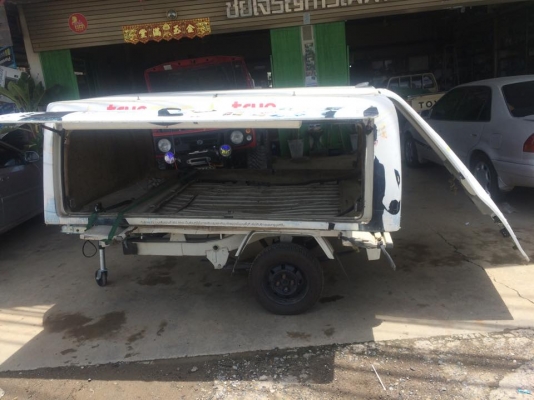 ขายหลังคาแครี่บอย ใส่รถกระบะหัวเดียว เปิด3ด้าน ฝาท้ายเต็ม มีไฟ กลางหลังคา ฝาซ้าย ขวา ราคา6000บาท ดูของพระราม2 089 0211090 Id champ_rama2