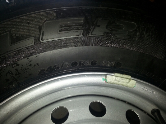 ขาย Bridestone 245 70 R16 ปี2015 1 เส้น