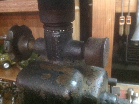 ขายสว่านแท่นมือหมุนโบราณงานเยอรมัน 2 สปีด ขนาดกว้าง 12" สูง 24" สภาพสมบูรณ์ ใช้งานได้ปกติ