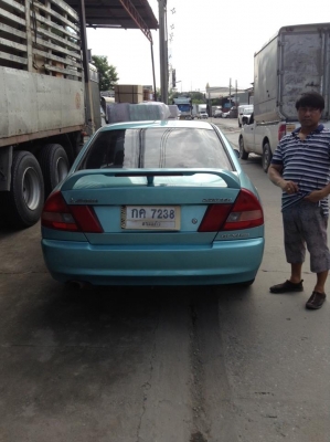 ขายด่วน MITSUBISHI LANCER,1.5 GLXi-Ltd. โฉม ท้ายเบนซ์ 97 สีฟ้า เกียร์ออโต้ ต่อรองได้