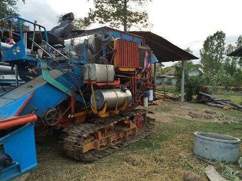 ขายรถเกี่ยวข้าวบางไทร  เครืองisuzu 195 ตัวเดิน10 อุ้ม1.8 ตัน ปั๊มแฝด 22