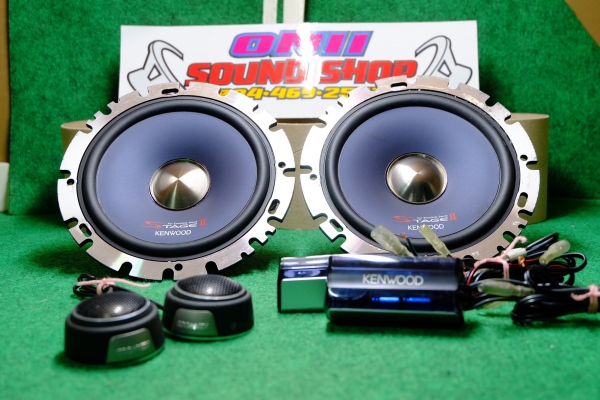 ลำโพงแยกชิ้น Kenwood ตระกูล StageII ตรงรุ่น ครบชุด รุ่น KFC-LS160 ลำโพงแยกชิ้น