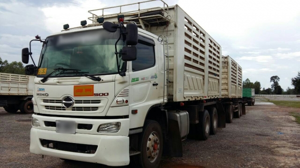ขายรถพ่วง 22 ล้อ แม่.ลูก กระบะเหล็กคอกเกษตรดั้ม อู่.สามมิตร  HINO 344 ปี.56 รถสวย ราคา.2680000 ต่อรอง สนใจรีบจองด่วน