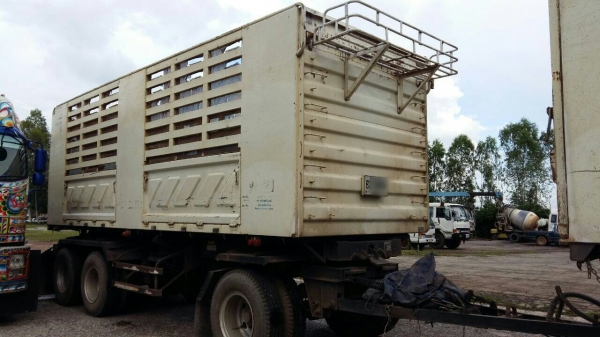 ขายรถพ่วง 22 ล้อ แม่.ลูก กระบะเหล็กคอกเกษตรดั้ม อู่.สามมิตร  HINO 344 ปี.56 รถสวย ราคา.2680000 ต่อรอง สนใจรีบจองด่วน