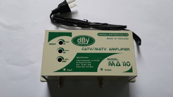 บู๊ทเตอร์ขยายสัญญาณ TV ของ LEOTECH รุ่น dBy MA110 บู๊ทเตอร์ขยายสัญญาณ TV ของ LEOTECH รุ่น dBy MA110
