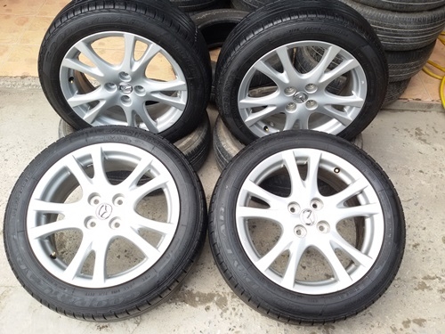 ขายล้อแม็กซ์ Mazda 2 ขอบ16 ยาง185/55/16 ปี 4612  4 ล้อ