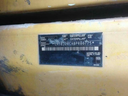ขาย CAT 320C เอกสารเล่มทะเบียน รถพร้อมใช้งาน