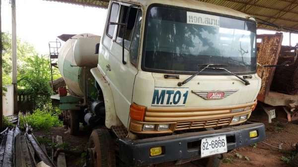 ขายรถโม่ปูน 5 คิว 10 ล้อ 2 เพลา NISSAN เครื่อง PE6-T 290 แรงม้า คัสซีสวยตลอดเส้น เบรคลมดัน วางหัว F18 รถใช้งานได้ปกติครับ ทะเบียนพร้อมโอน