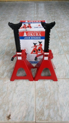 #ขายขาตั้งรถยนต์ , ขาตั้งรถยนต์ แบบ 4 ขา , รุ่น OK , OK - 2JS , OK - 3JS , OK - 6JS , OK - 12JS  คุณภาพดี + ราคาพิเศษ สุดๆถูกกว่าที่อื่นแน่นอน  1. รุ่น OK- 2 JS ,  2 ตัน #ราคาคู่ละ699-  Spec : รับน้ำหนัก 2 ตัน , ระยะยก ต่ำสุด = 262 mm , สูงสุด = 412 mm ,