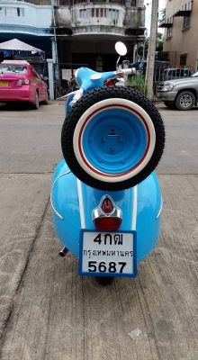 เสร็จเรียบร้อยแล้วครับรถเสี่ยต้า ชลบุรี งดงามตามแบบ รุ่งเจริญ เวสป้า ครับ ขอบคุณเสี่ยต้ามากครับ สั่งประกอบ เวสป้า ทะเบียนจากเราครับ