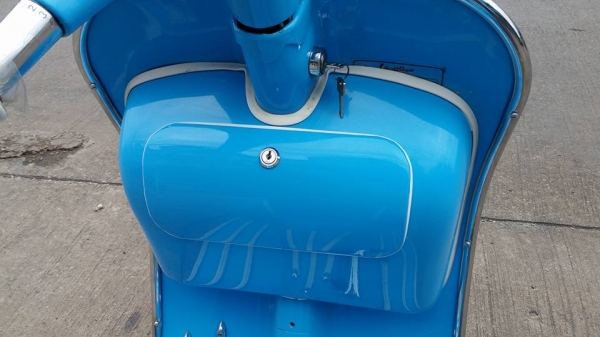 เสร็จเรียบร้อยแล้วครับรถเสี่ยต้า ชลบุรี งดงามตามแบบ รุ่งเจริญ เวสป้า ครับ ขอบคุณเสี่ยต้ามากครับ สั่งประกอบ เวสป้า ทะเบียนจากเราครับ