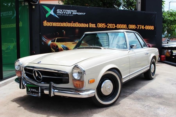 ขาย Mercedes Benz 250 SL Pagoda ตัวรถปี 1968 หนึ่งในรถที่หาอยากสุดๆ กับสภาพเก็บรายละเอียดใหม่แล้วทั้งหมดใช้เวลาเกือบ 3 ปี เครื่องเดิมเซอร์วิทย์ใหม่ทั้งระบบ สภาพครบๆ สวยๆ แบบนี้หายากสุดๆ สวยมีเสนห์ แอร์เย็น ขับใช้งานได้ทุกวัน บอกเลยว่าสภาพแบบนี้กับราคาพิเศ