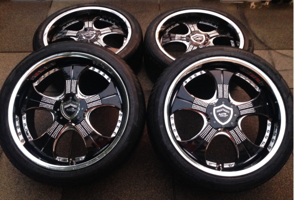 ล้อ VIP ขอบ 22 สภาพสวย พร้อมยาง 265 40 22 ปลายปี12