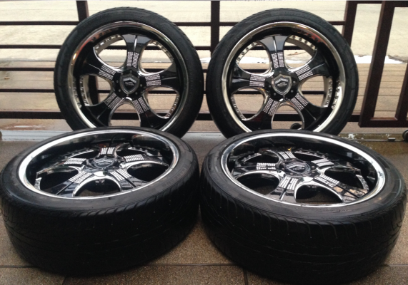 ล้อ VIP ขอบ 22 สภาพสวย พร้อมยาง 265 40 22 ปลายปี12