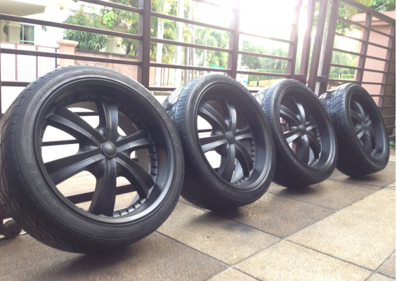 ล้อแท้ EMR Product ขอบ 22 พร้อมยาง ราคาไม่แพง