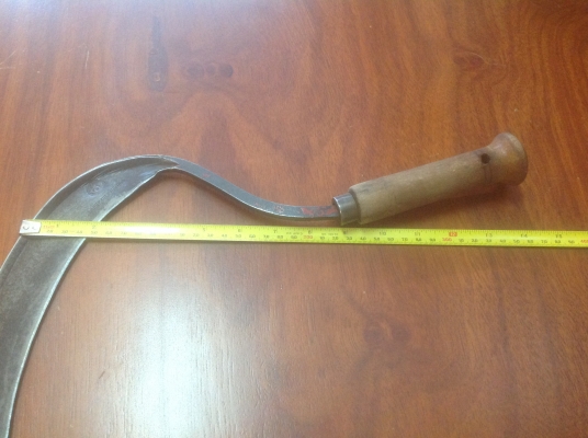 ขายเคียวเกี่ยวหญ้าโบราณ สำหรับใช้ในฟาร์ม,ไร่,นา เก่าหายากงานแฮนด์เมด