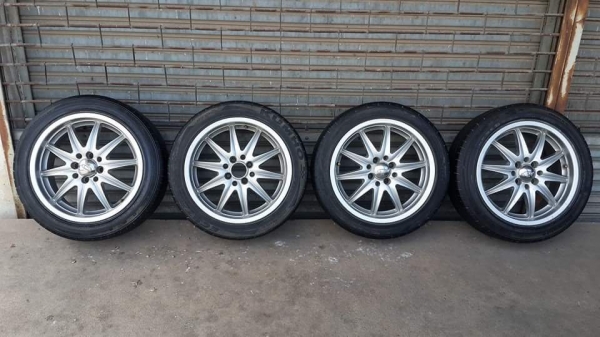 BRM ขอบ 16 4รู100/114 แถมยางครบชุดพร้อมใช้งาน