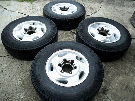 แม็กรถกระบะ แท้ - 6รู139 พร้อมยางมิชลิน ดอกหนาๆ (4ล้อ 3,400บ.)