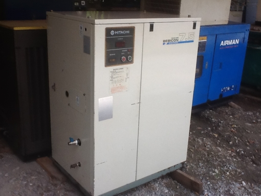 ปั๊มลมแบบตู้เก็บเสียงHITACHI. 10Hp 0833554933