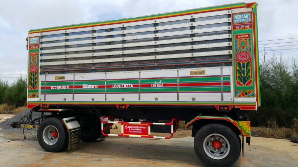 ขายด่วนลูกพ่วงดั้ม ปี55 ยาว6.50เมตร สูง 2.10เมตร อู่เนรมิต