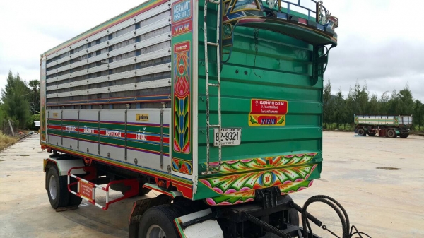 ขายด่วนลูกพ่วงดั้ม ปี55 ยาว6.50เมตร สูง 2.10เมตร อู่เนรมิต