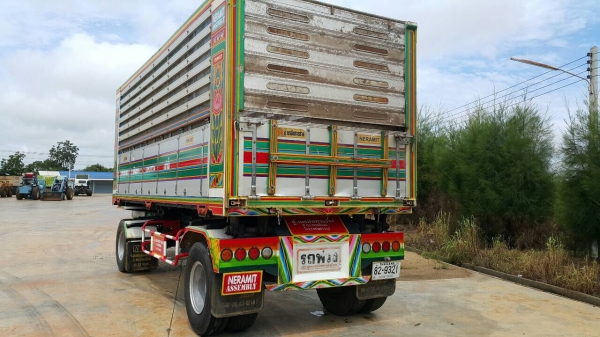 ขายด่วนลูกพ่วงดั้ม ปี55 ยาว6.50เมตร สูง 2.10เมตร อู่เนรมิต