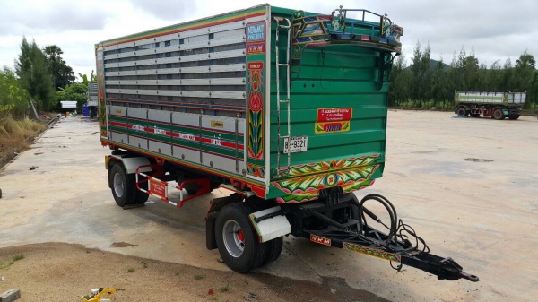 ขายด่วนลูกพ่วงดั้ม ปี55 ยาว6.50เมตร สูง 2.10เมตร อู่เนรมิต