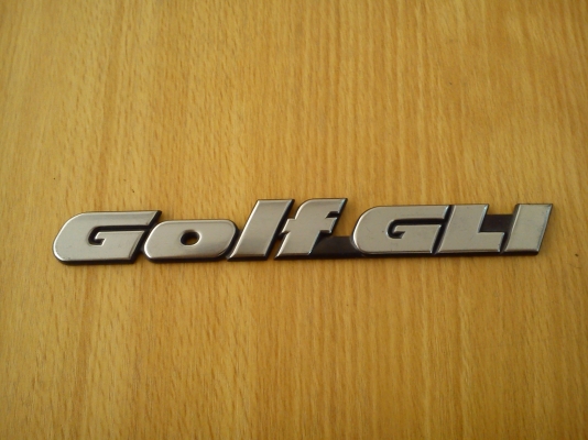 เพลทโลโก้ Golf GLI ของรถโฟล์ค เพลทโลโก้ Golf GLI ของรถโฟล์ค