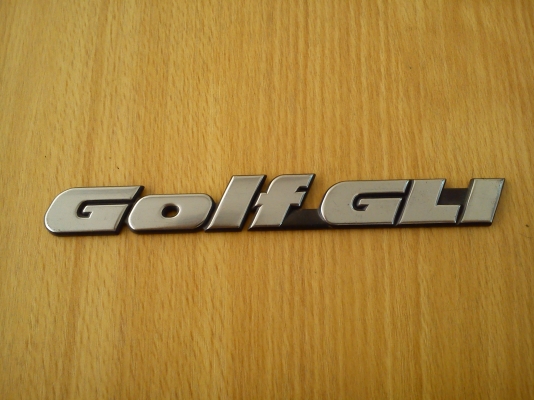 เพลทโลโก้ Golf GLI ของรถโฟล์ค เพลทโลโก้ Golf GLI ของรถโฟล์ค