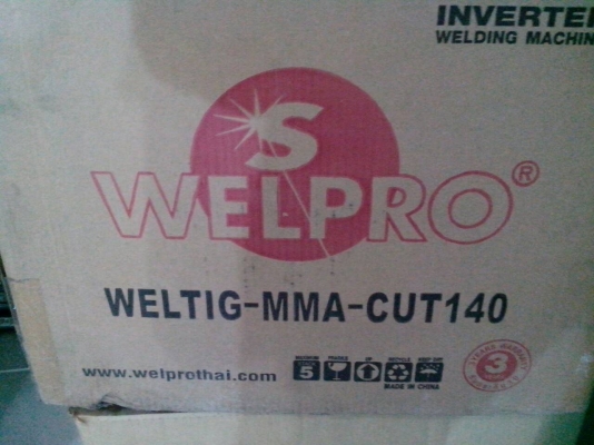 WELPRO TIG-MMA-CUT 140 เครื่องเชื่อม 3 ระบบ รองรับทุกงานเชื่อม จอแสดงผลดิจิตอล WELPRO TIG-MMA-CUT 140 เครื่องเชื่อม 3 ระบบ รองรับทุกงานเชื่อม จอแสดงผลดิจิตอล